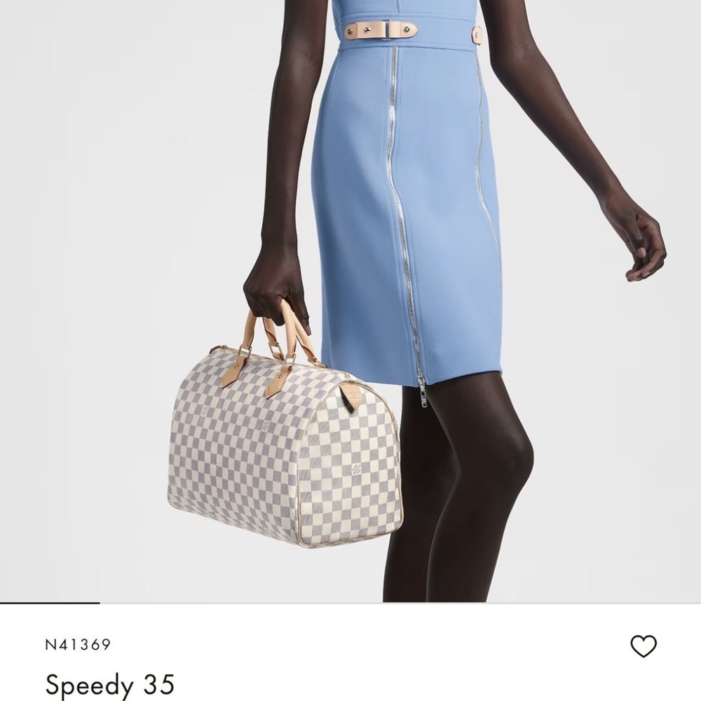 Louis Vuitton Cream Tan Satchel